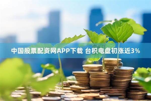 中国股票配资网APP下载 台积电盘初涨近3%